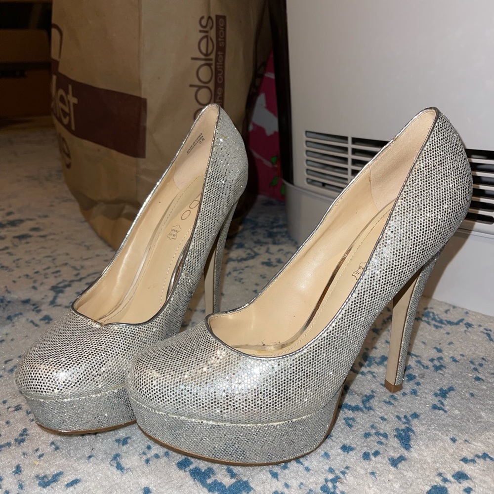 Aldo silver heels